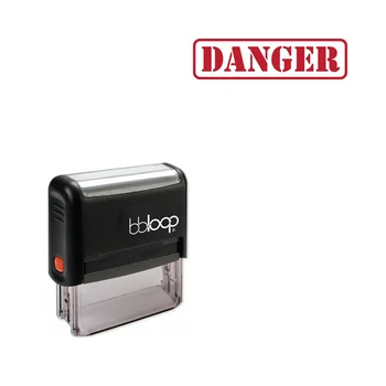 

Bbloop 'DANGER' Self-Inking Office Stamp, Rectangular Military Stencil Style