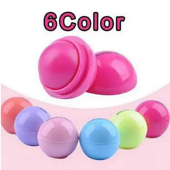 

2019 Real New 6 Colors Ball Lip Balm Lipstick Natural Fruit Flavor Moisturizer /long-lasting Fashion Women Beauty Gloss