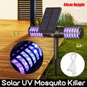 

Mosquito Killer UV LED Lamp IP65 Waterproof Insect Trap Light Solar/USB Charging Automatic Switch Mosquito Ant Fly Bug Lighting