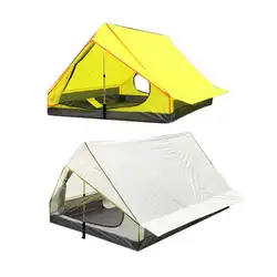 Бесштоковый Портативный А-образного палатки один Слои палатка Ultra Light Открытый оборудования кемпинга ветрозащитный пляж палатка