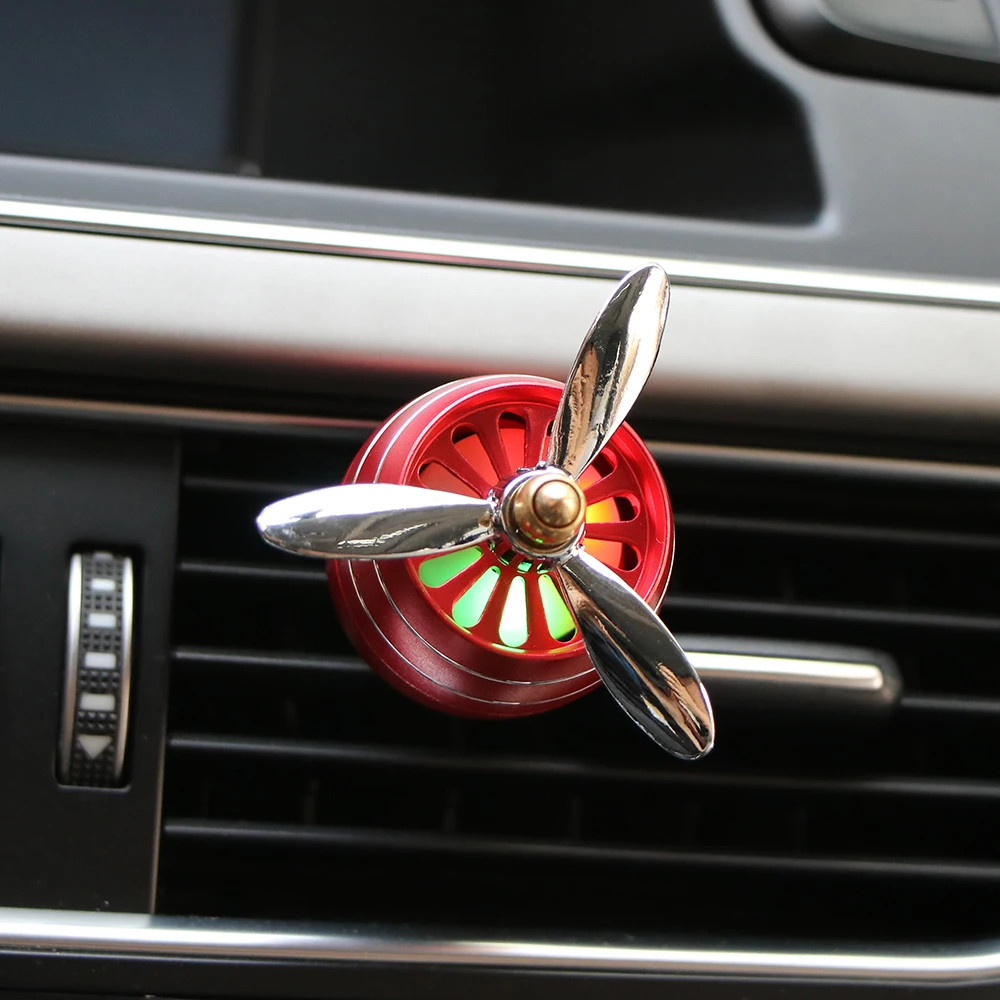 1 шт. 5 шт. мини автомобильный освежитель воздуха запах светодиодный Кондиционер Вентиляционный Выход сплав духи клип свежий аромат для ароматерапии