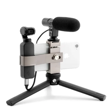 

HOBBYINRC Aluminium Alloy Smart Phone Holder Bracket Tripod for DJI OSMO Pocket Handheld Gimbal Camera