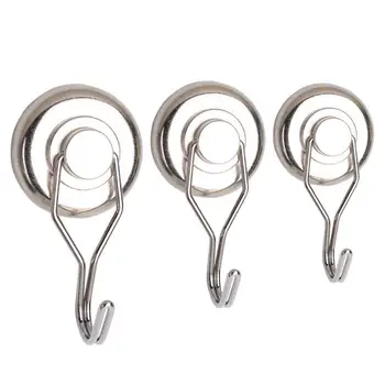 

Magnetic Hook Strong Mini Heavy Duty Hanger 360 Degree Durable For Home Kitchen Refrigerator