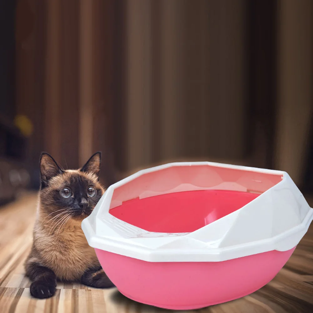 Съемная пластиковая коробка для помёта для домашних животных наполнитель для туалета домашних животных коробка для кошек горшок анти-брызг дезодорант полу-закрытый кошачий Туалет кошачий горшок инструменты