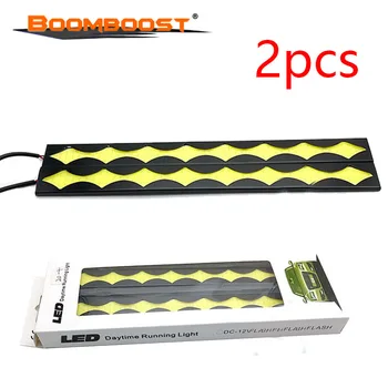 

12W LED Bright car light Auto Car Vehiclunning lights 2 pcs 12V COB Pure White Car Auto arrow shape light