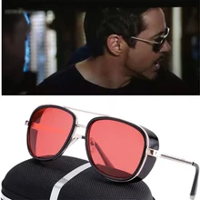 Tony Stark, Железный человек, солнцезащитные очки, мужские, стимпанк, солнцезащитные очки, покрытие, Ретро стиль, фирменный дизайн