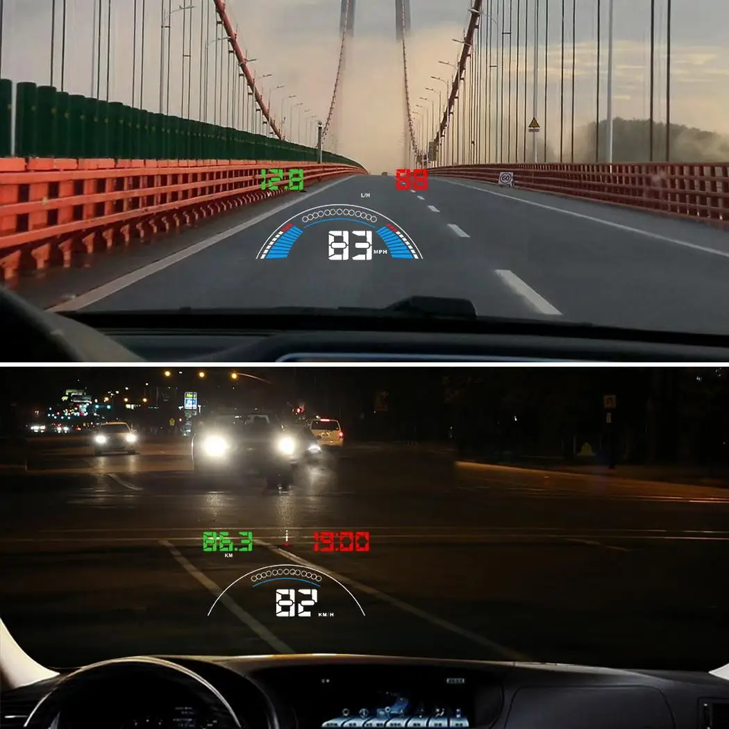  58 ''GPS HUD Auto Head Up Display OBD 2 Auf-Board Computer hud Display Auto Elektronik Auto GPS tac