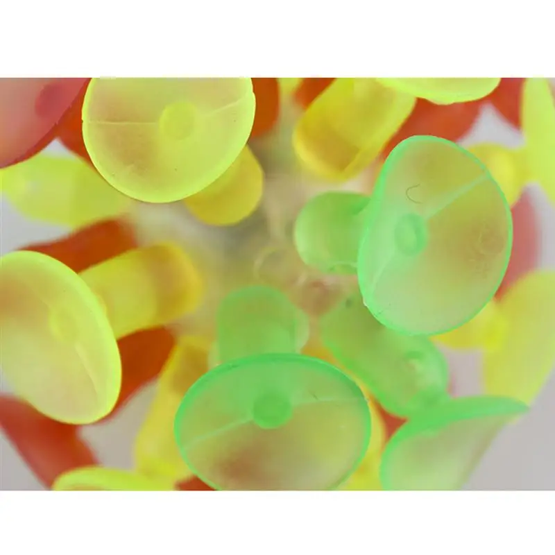 4 шт. мяч на присоске креативная вспышка люминесценция Смешные разноцветные интерактивные для детей, играющих детей