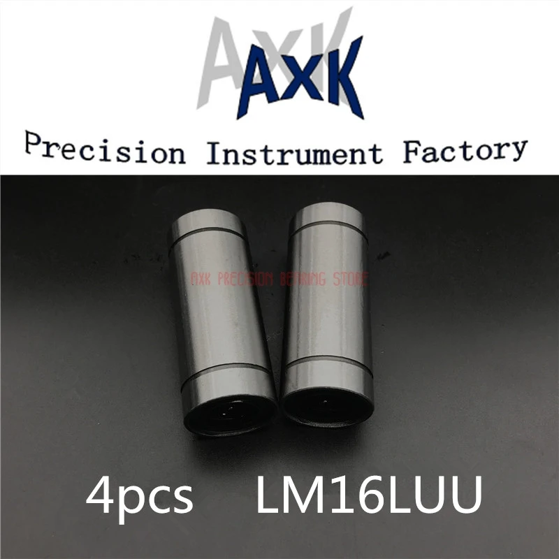 AXK Cnc Router Parts 4pcs/lot Free Shipping Lm16luu Long Type 16mmx28mmx70mm Linear Ball Bearing For 3d Printer | Обустройство дома