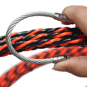 

2019 NEW 10/15M Fish Tape Electrical Wire Threader 10M Electrician Threading Device Wire Cable Running Puller Construction Tools