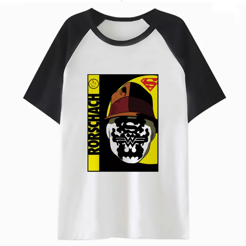 rorschach t shirt male tee funny top men for clothing streetwear hip