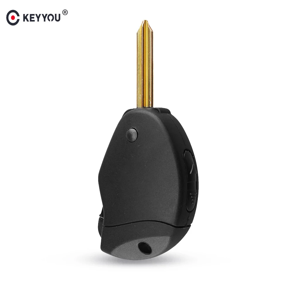 

KEYYOU 2 Buttons Filp Car Remote Key Shell Case Fob Side 2 Button For Citroen Evasion Synergie Xsara Xantia