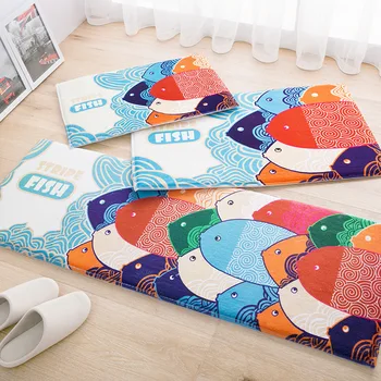 

Cartoon Fish Doormat Home Decor Bedroom Carpet Floor Mat Tapete Non-slip Rug Kitchen Rugs Home Textile