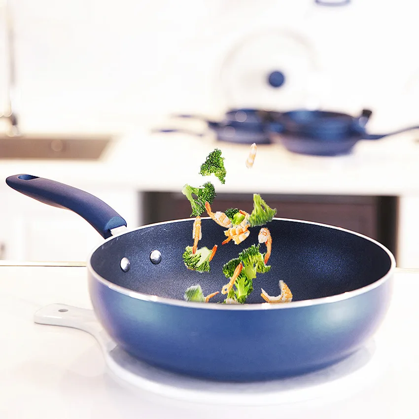 

Multi-layer Aluminum Frying Pan Smokeless Non-stick Pan Kitchen Fried Steak Cooking Pot Gas Stove Cooker Available