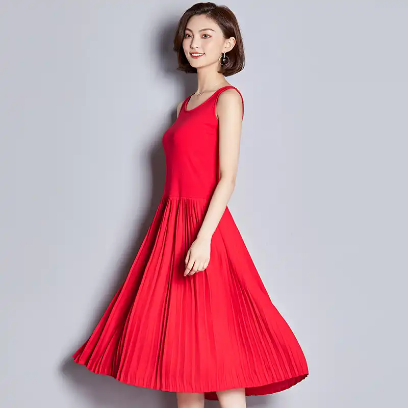 green and white sundress