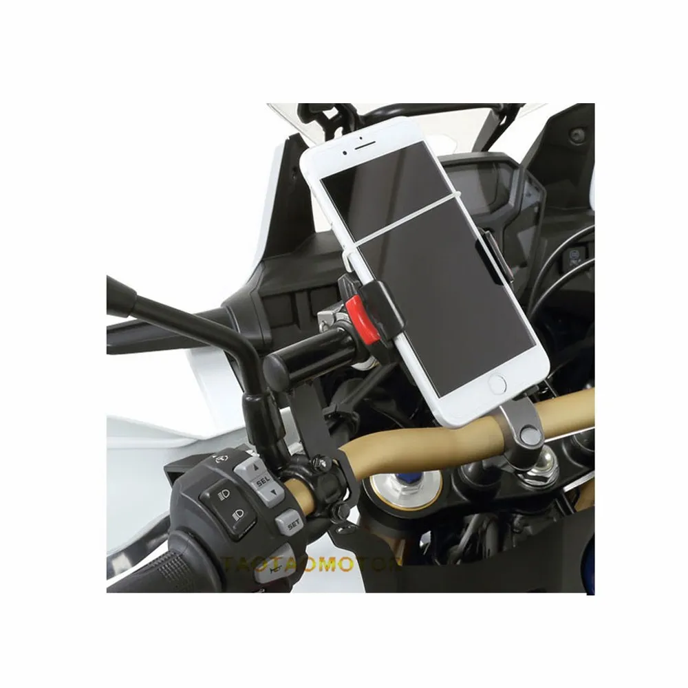 Мотоцикл передняя подставка держатель смартфон для HONDA CRF1000L Африка TWIN CRF gps Бар Мобильный телефон Кронштейн черный Универсальный