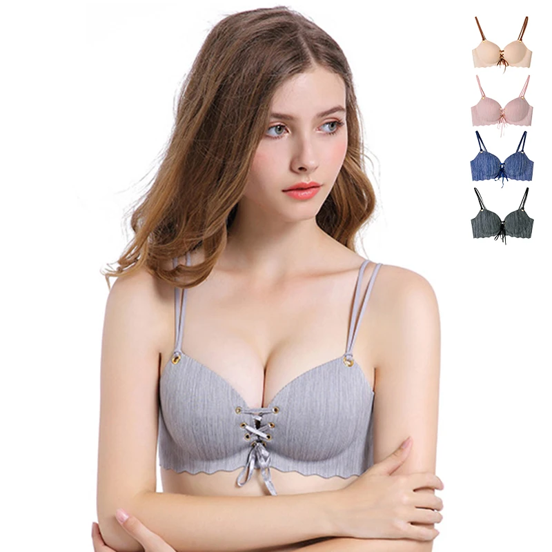 

Push Up Bras For Women Seamless Lingerie Fashion Bra Wire Free Bralette Sexy Brassiere Female Underwear Spring #D