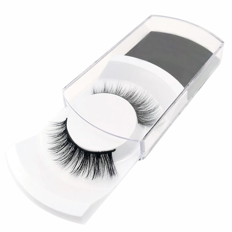 

SHIDISHANGPIN 1 pair mink eyelashes natural long 3d mink lashes hand made false eyelashes makeup full strip lashes beauty