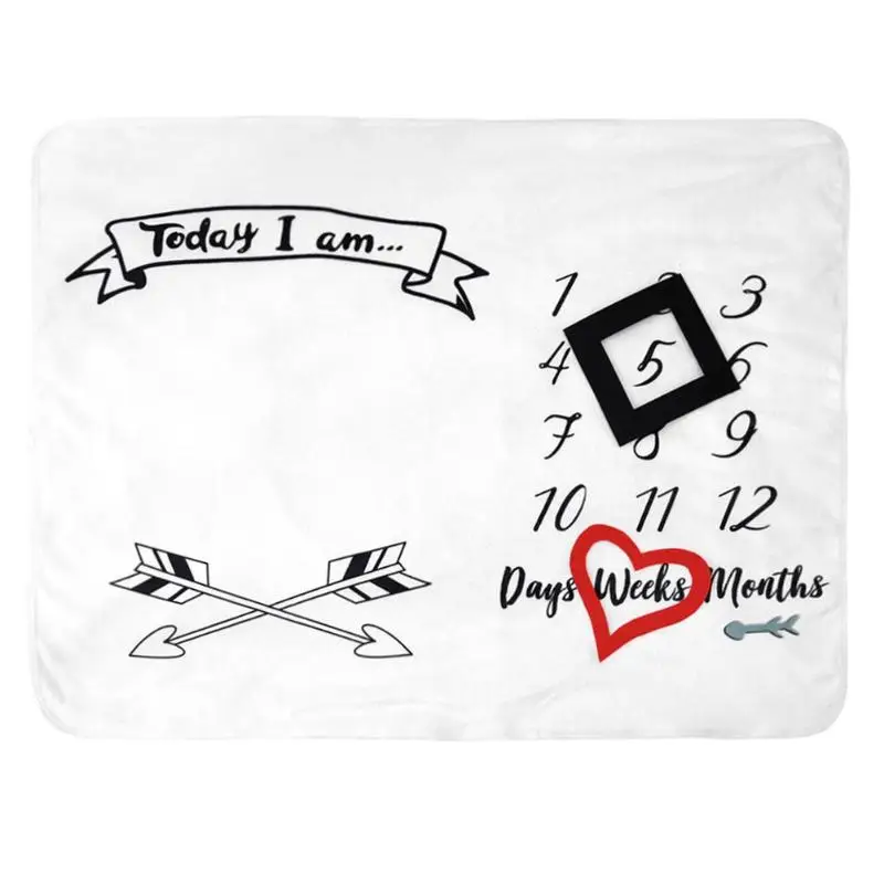 

Baby Milestone Blanket Infant Photo Prop Newborn Background Blankets Gift