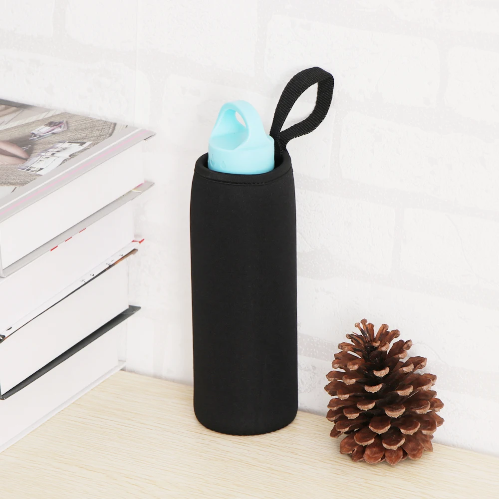 

Soft Neoprene Water Bottle Cover Bag Sport Camping Hike Running Water Vacuum cup 550ml Bottle bag