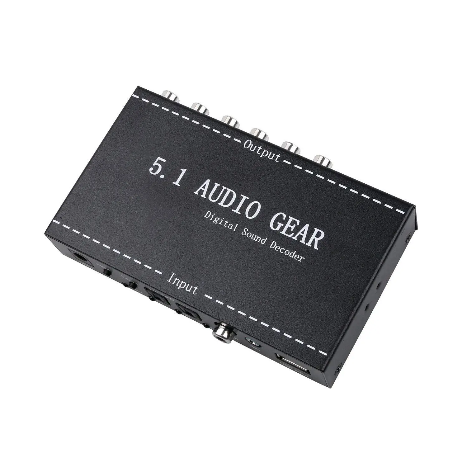  5.1 Audio Gear 2 in 1 5.1 Canali AC3/DTS 3.5mm Audio Gear Digital Surround Sound Stereo Decoder (L/