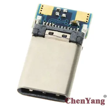 

Chenyang USB 3.1 Type C USB-C DIY 24pin Male Plug Connector SMT type with PC Board
