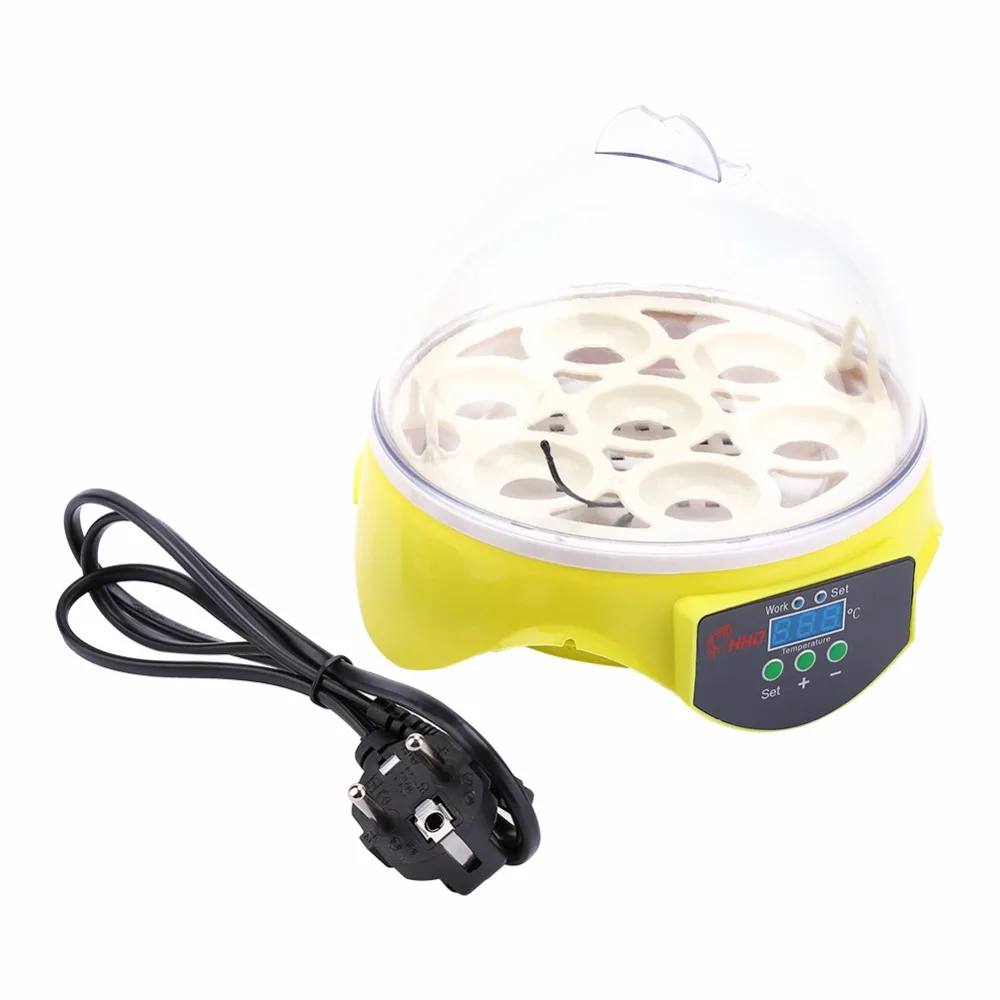 

220/110V Mini Digital 7 Eggs Capacity Inubator Chicken Duck Hatch Incubator Automatic Incubator Controller Kit Farm Brooder Tool