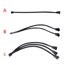 4 Pin Moederbord Cpu Fan Verlengkabel Pwm 4 P Adapter Computer Case 27Cm 4 Pin Vrouw Stroomkabels connector