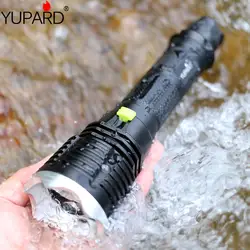 YUPARD Дайвинг костюм дайвера водонепроницаемый XM-L2 светодиодный фонарик Фонарь T6 один режим 18650/26650 аккумуляторная батарея