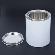 1Л маленький круглый 1 литровый Химический бак краска покрытие уплотнение железная банка