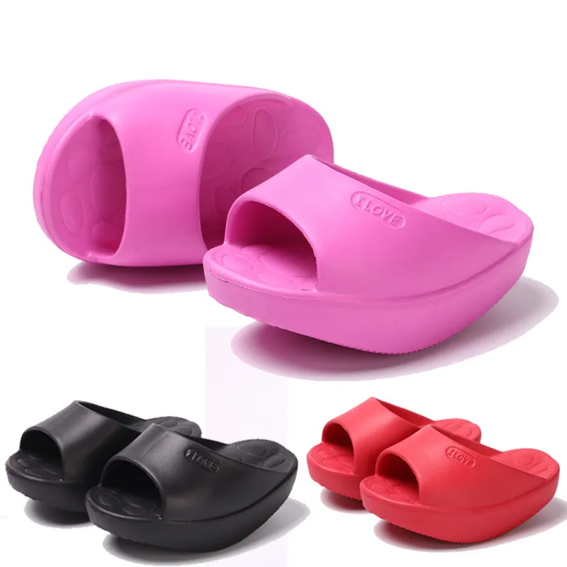 negative heel slippers