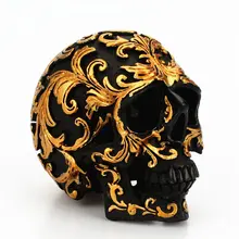 Креативные украшения в виде черепа из кости, розового золота, украшения для дома, вечерние украшения на Хэллоуин