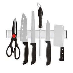 Магнитная самоклеящиеся 31 см Длина Ножи держатель Нержавеющая сталь 304 блок Магнитный нож подставка для стойки для ножей