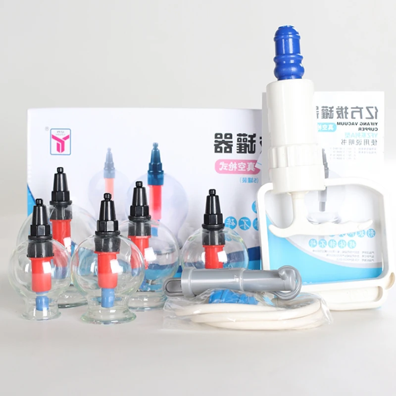 new Vacuum Cupping Set plastic vacuum therapy cupping set 5pieces/box Suction Cups Chinese Traditional Cupping jar Acupunture