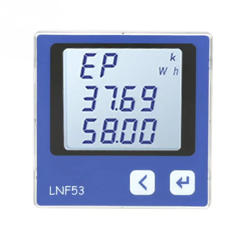 

1 pcs Digital 3-phase Ammeter LNF53 Digital LCD Display Three-Phase Multi-Functional Intelligent Power Meter Energy Meter