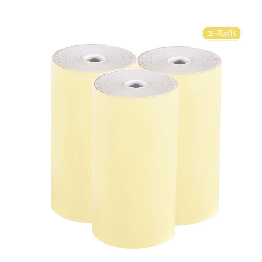 

Color Thermal Paper Roll 57*30mm Bill Receipt Photo Paper Clear Printing for PeriPage A6 and PAPERANG P1/P2 3 Rolls