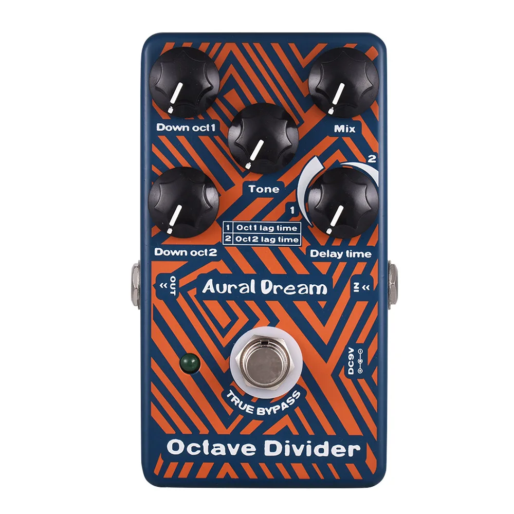 Polyphonic Octave Guitar Effect Pedal Aluminum Alloy Octave Guitar