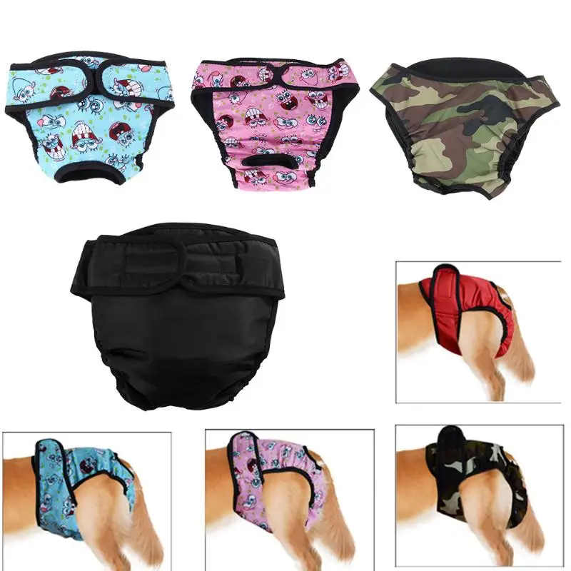 

Pet Physiological Menstrual Pants Cotton Blended S/M/L/XL Large Pampers Diapers For Dogs Adjustable Samoyed Bitch Shorts
