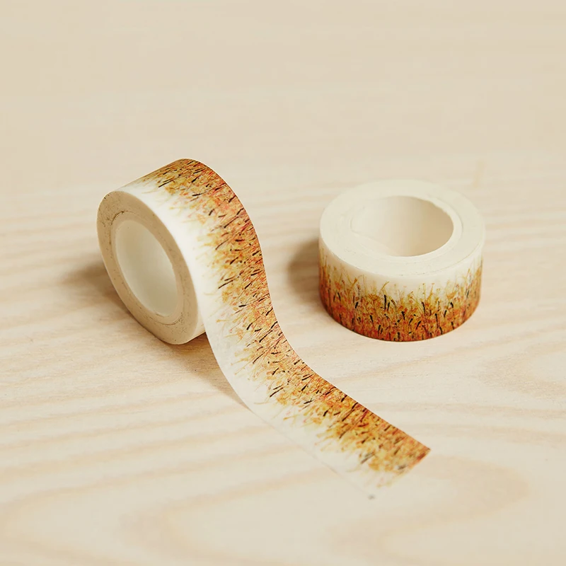 2cm*10m Autumn Grass Cute w33 DIY Scrapbooking Stikcer Creative Adhesive Decoration Student Supplies Washi Tape