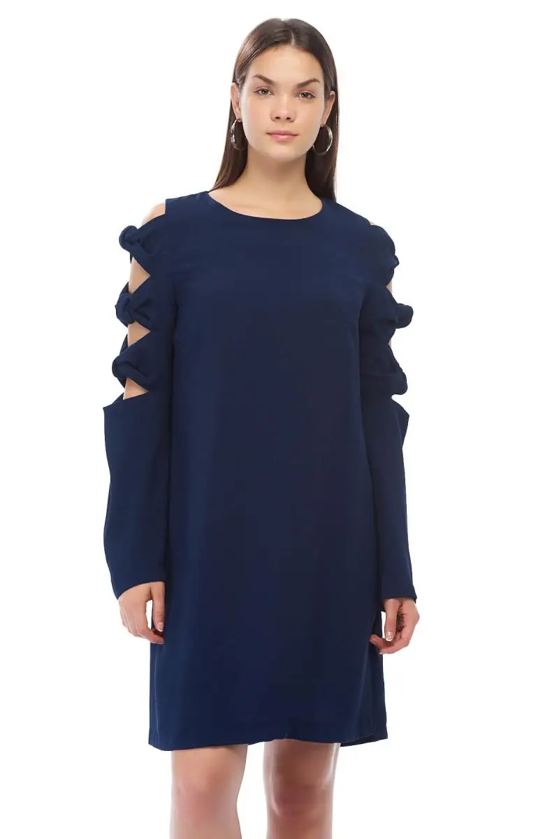 

Koton Women Navy Blue Dress 8KAK83013YW