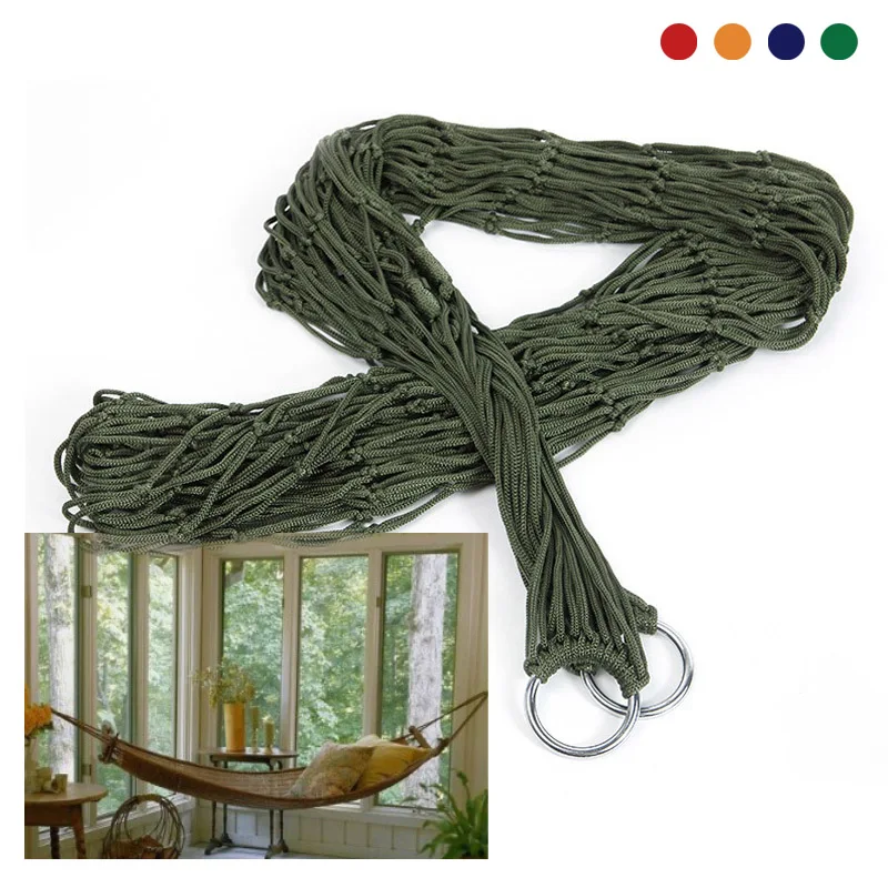 

Hanging Beds 1 Pcs Swing Hammocks Outdoor Leisure Bed 240x80cm Sleeping Nylon Hammock Camping Hunting