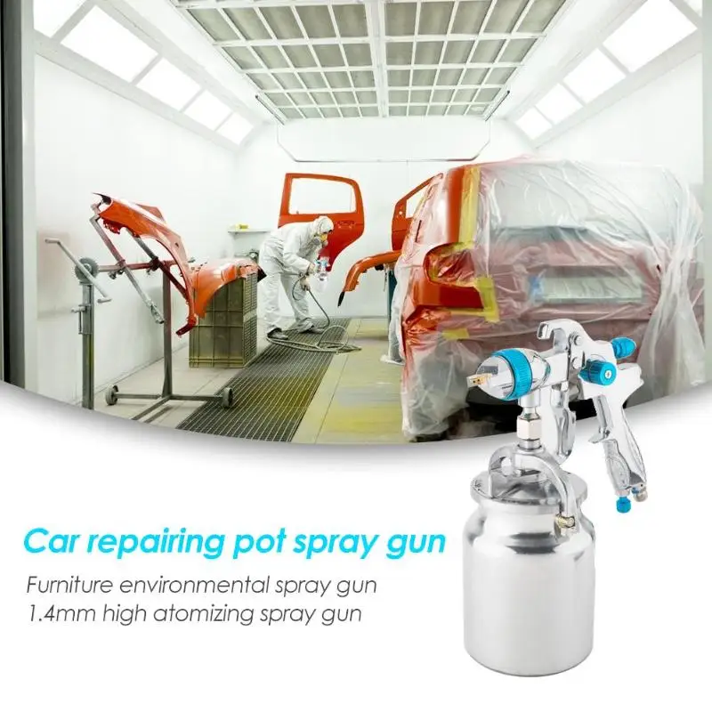 

1000mL Suction Air Spray Gun Hand Manual Spray Lacquer Gun 1.7mm Atomization Furniture Coating Car Paint Sprayer