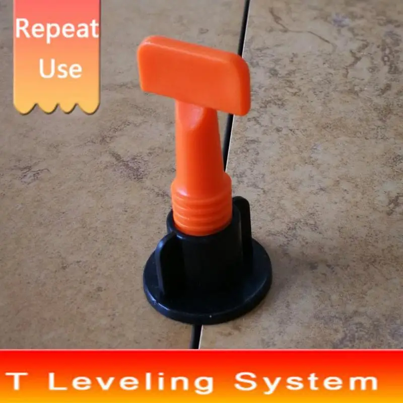 50PCS Positioning Tile Leveler Spacers Wedges Wall T-lock Floor Pliers System Hand Tools Flooring Wall Tile Positioning Leveler