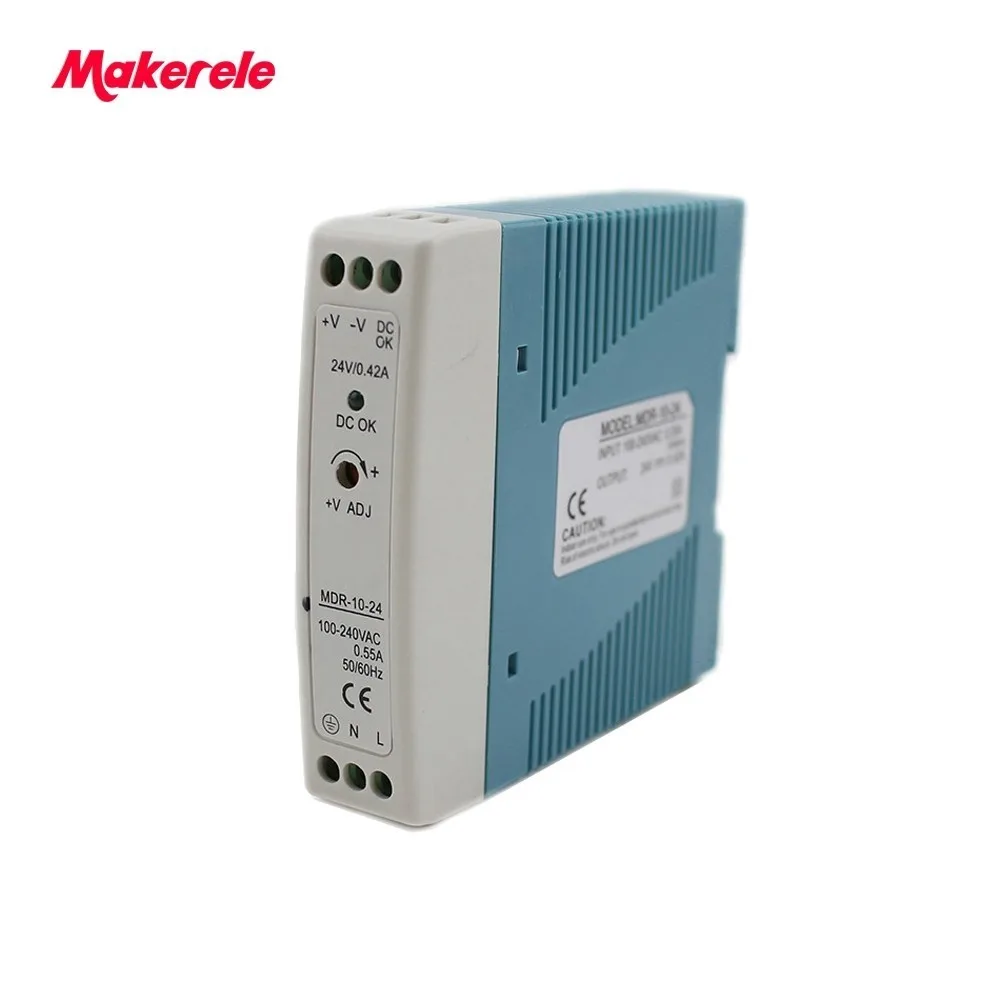 

Single Output Din Rail Switching Power Supply 10w 0.84A 12v Ac Dc Power Supply Mini Size For Led Driver MDR-10-12