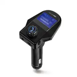 Fm-передатчик Aux Выход Bluetooth Handsfree Car Kit Музыка MP3 плеер Шум отмены 1,44 дюйма ЖК-дисплей Дисплей