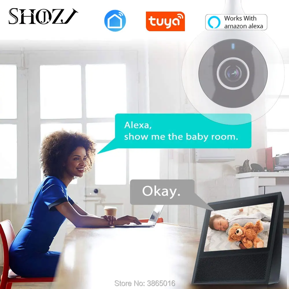 

Baby Monitor wifi 2 way audio smart life app camera motion detection Security IP Camera Wireless Baby Camera for Alexa Echo work