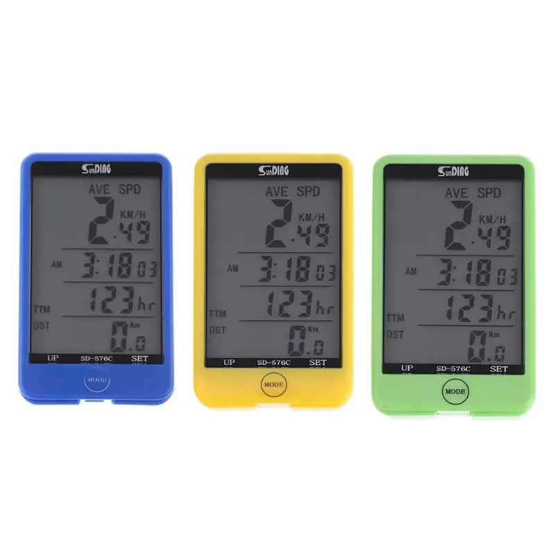 

NEW Rainproof Large Screen Wireless Bicycle Computer LCD Bike Odometer Speedometer Meter Kilometer Bike Stopwatch Bike Computer