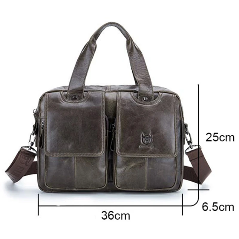 BULLCAPTAIN Men Genuine Leather Bag Business Computer Laptop Bags Fashion Cowhide Male Commercial Briefcase Messenger Shoulder BULLCAPTAIN Men Genuine Leather Bag Business Computer Laptop Bags Fashion Cowhide Male Commercial Briefcase Messenger Shoulder