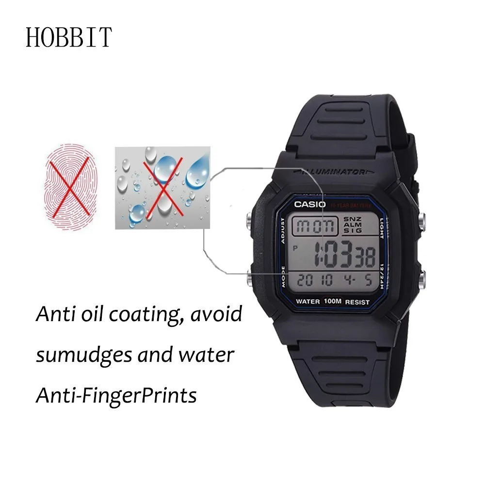 For Casio W800h 1av Nano Explosion Proof Screen Protector High Definition Anti Shock Screen Guard For Casio Classic Sprot Watch Screen Protectors Aliexpress