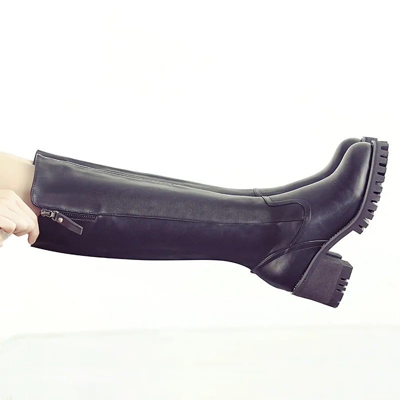 

2018 Increase Down Long Shoe Zipper Keep Warm Woman Winter Women Boots